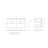 База под раковину подвесная BELBAGNO UNO-1200-4C-SO-VO