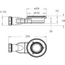 Душевой поддон из искусственного мрамора BELBAGNO TRAY-MR-UNO-AH-120/90-35-W-NO
