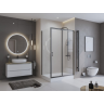 Душевой уголок BELBAGNO UNO-195-AH-1-140/80-C-NERO