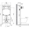 Комплект 4в1 унитаз, инсталляция, кнопка смыва, крышка-сиденье BELBAGNO BB017CHR/BB865SC/BB002-80/BB014-SR-BIANCO