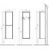 Шкаф подвесной Rovere Moro BELBAGNO ANCONA-N-1500-2A-SC-RW-L
