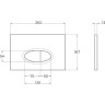 Смывная клавиша BELBAGNO BB050CR.MAT