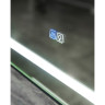 Зеркало BELBAGNO SPC-KRAFT-1000-800-LED-TCH-WARM-NERO в алюминиевой раме со встроенным светильником, сенсорным выключателем и подогревом, 1000x32x800